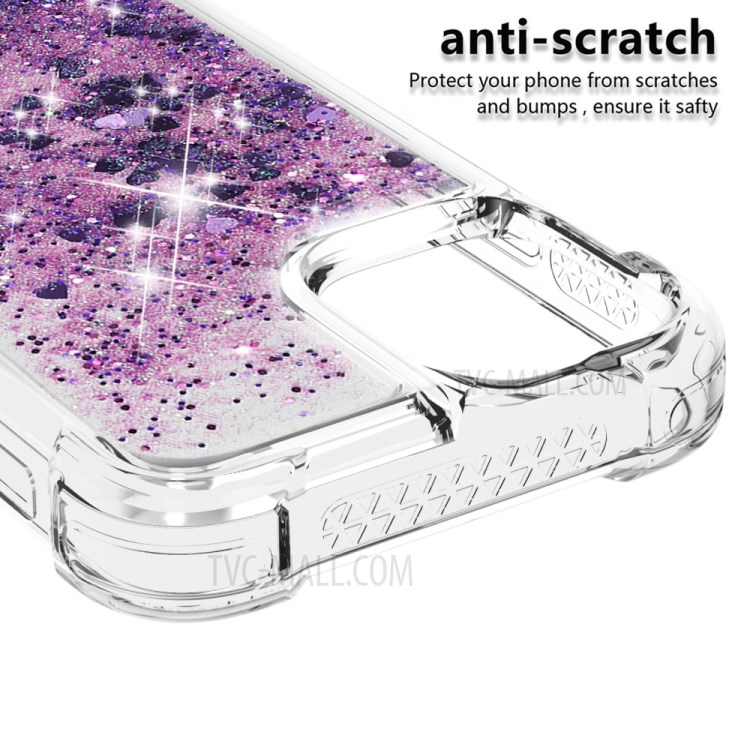 Soft TPU Quicksand Style Shell for iPhone 12 mini - Purple-4