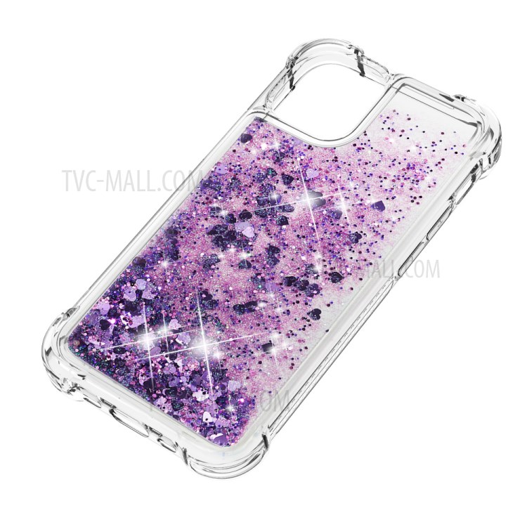 Soft TPU Quicksand Style Shell for iPhone 12 mini - Purple-6