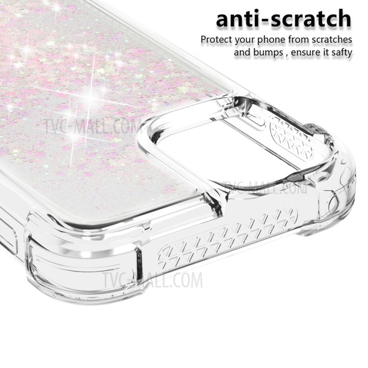 Soft TPU Quicksand Style Shell for iPhone 12 mini - Pink-4