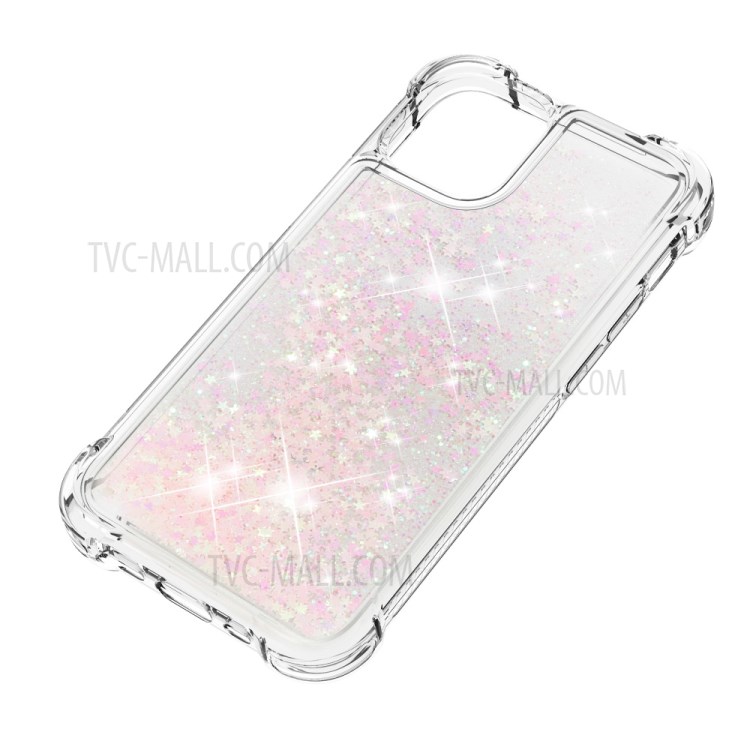 Soft TPU Quicksand Style Shell for iPhone 12 mini - Pink-6
