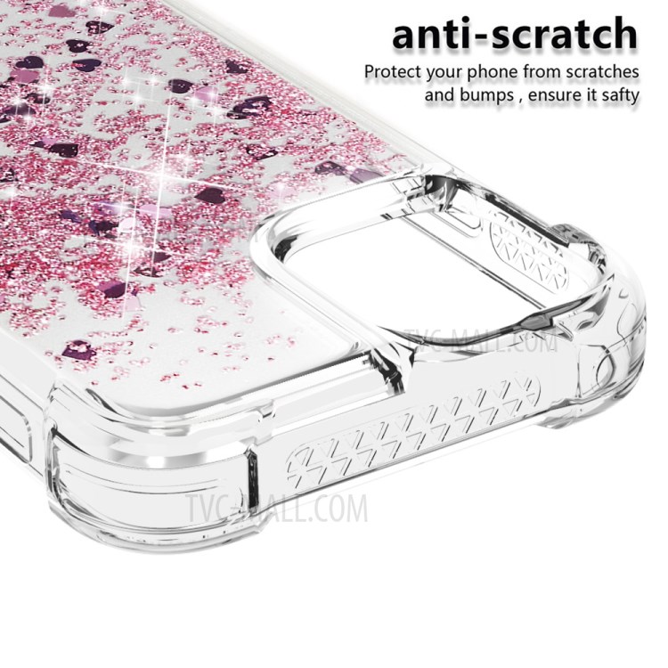 Soft TPU Quicksand Style Shell for iPhone 12 mini - Rose Gold-4