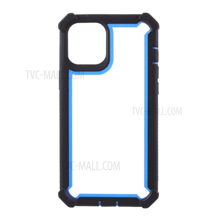 Anti-drop PC+TPU Cover for iPhone 12 mini - Black/Blue-1