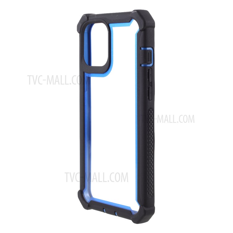 Anti-drop PC+TPU Cover for iPhone 12 mini - Black/Blue-2