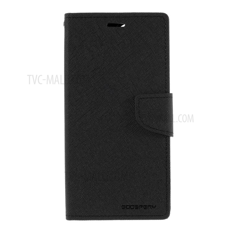 MERCURY GOOSPERY Leather Wallet Stand Case for iPhone 12 5.4-inch - Black-1