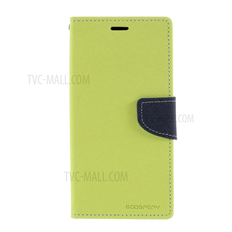 MERCURY GOOSPERY Leather Wallet Stand Case for iPhone 12 mini - Green-1