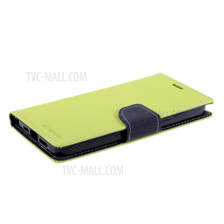 MERCURY GOOSPERY Leather Wallet Stand Case for iPhone 12 mini - Green-4