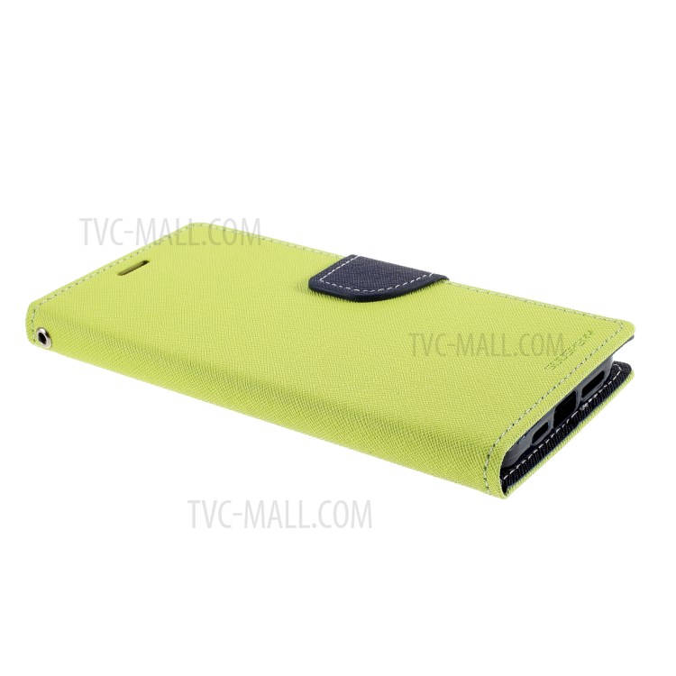 MERCURY GOOSPERY Leather Wallet Stand Case for iPhone 12 mini - Green-5