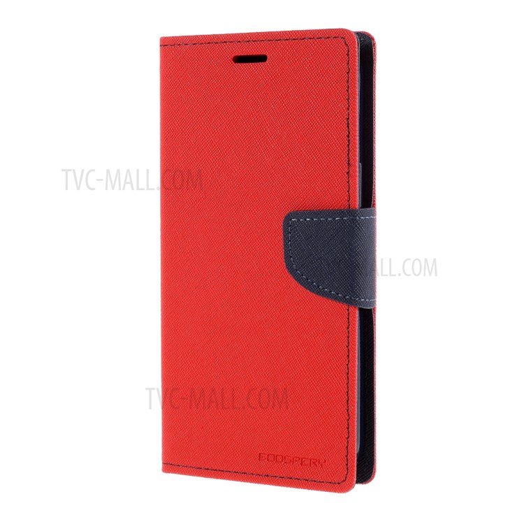 MERCURY GOOSPERY Leather Wallet Case for iPhone 12 Pro Max 6.7 inch - Red-2