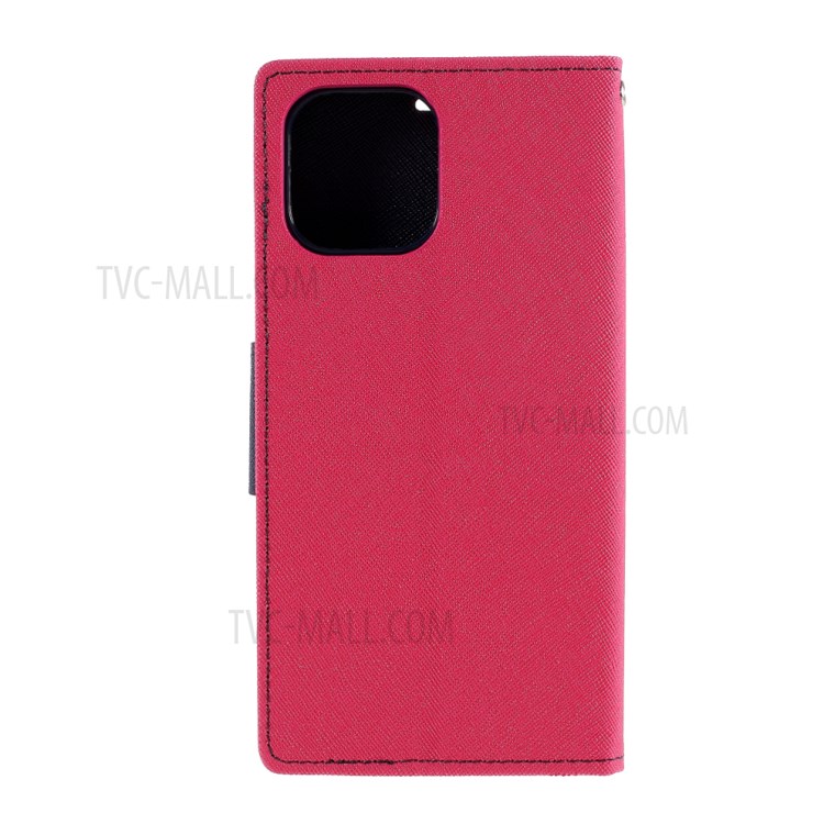 MERCURY GOOSPERY Leather Wallet Case for iPhone 12 Pro Max 6.7 inch - Rose-3