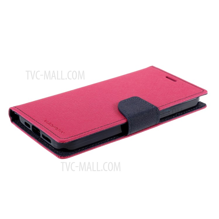 MERCURY GOOSPERY Leather Wallet Case for iPhone 12 Pro Max 6.7 inch - Rose-4