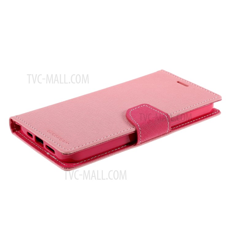 MERCURY GOOSPERY Leather Wallet Case for iPhone 12 Pro Max 6.7 inch - Pink-4