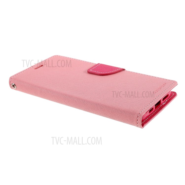 MERCURY GOOSPERY Leather Wallet Case for iPhone 12 Pro Max 6.7 inch - Pink-5