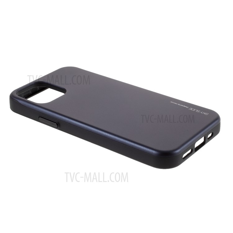 MERCURY GOOSPERY Sky Series Slide Card Slot PC TPU Phone Cover for iPhone 12 5.4-inch - Black-5