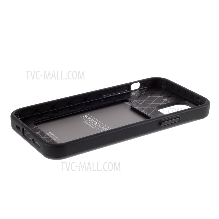 MERCURY GOOSPERY Sky Series Slide Card Slot PC TPU Phone Cover for iPhone 12 5.4-inch - Black-8