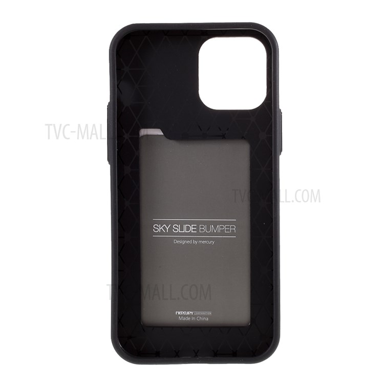 MERCURY GOOSPERY Sky Series Slide Card Slot PC TPU Phone Cover for iPhone 12 mini - Rose Gold-3