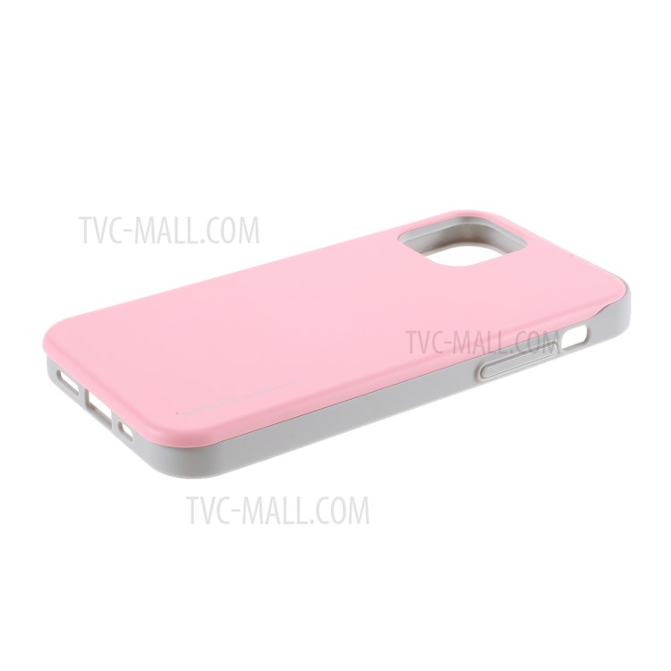 MERCURY GOOSPERY Sky Series Slide Card Slot PC TPU Phone Cover for iPhone 12 Pro/12 - Pink-4