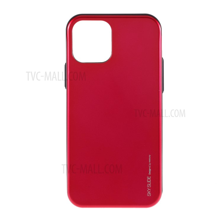 MERCURY GOOSPERY Sky Series Slide Card Slot PC TPU Phone Cover for iPhone 12 Pro/12 - Rose-1