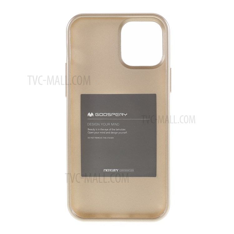 MERCURY GOOSPERY i JELLY TPU Phone Case for iPhone 12 mini - Gold-2