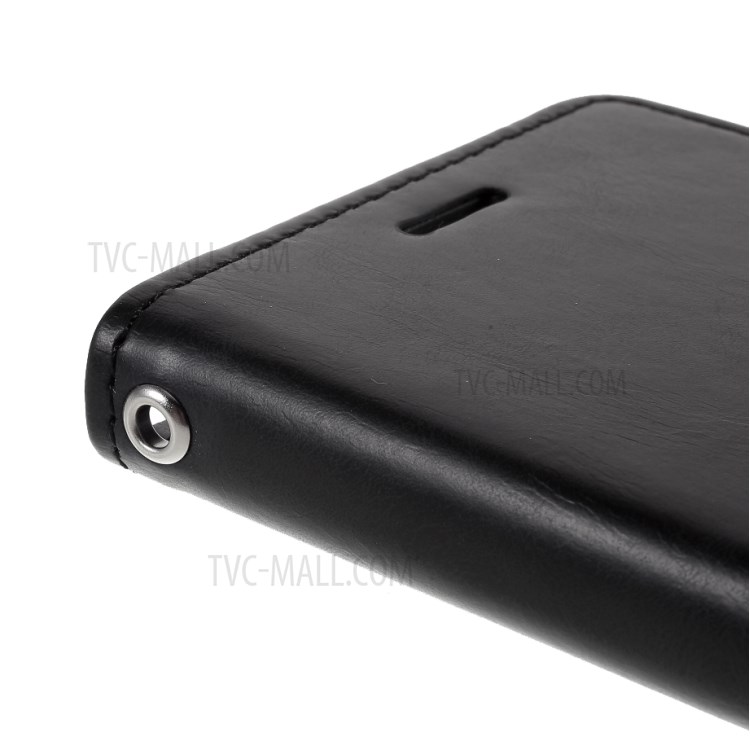 MERCURY GOOSPERY Blue Moon Leather Wallet Stand Case for iPhone 12 Pro/12 - Black-6