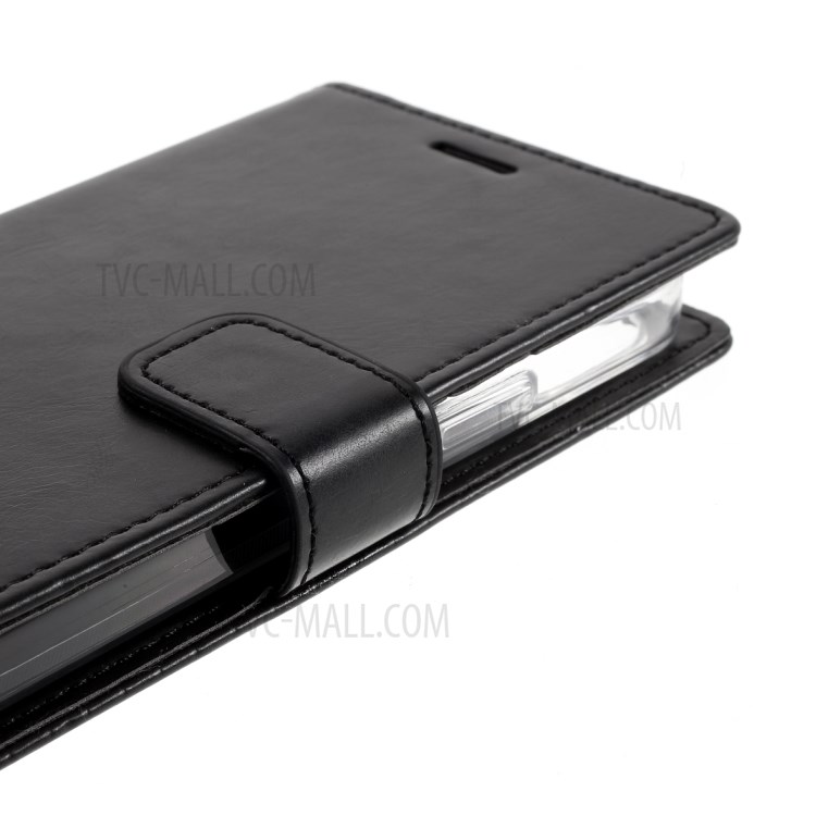MERCURY GOOSPERY Blue Moon Leather Wallet Stand Case for iPhone 12 Pro/12 - Black-7