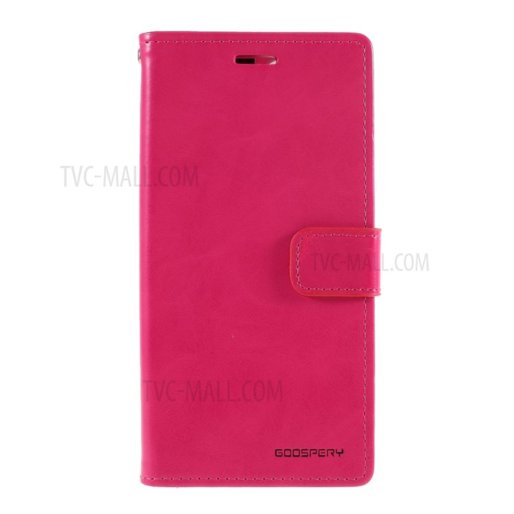 MERCURY GOOSPERY Blue Moon Leather Wallet Stand Case for iPhone 12 Pro/12 - Rose-1