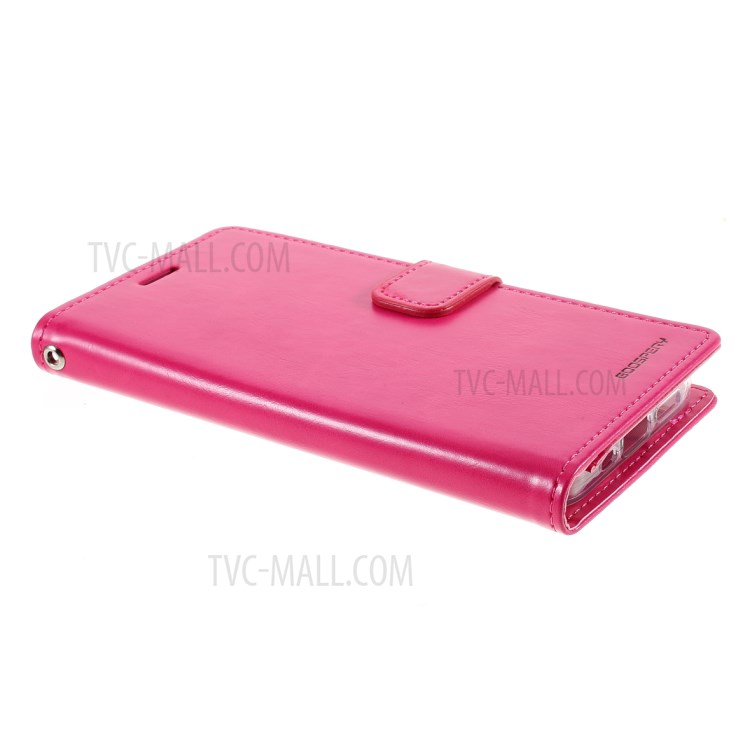 MERCURY GOOSPERY Blue Moon Leather Wallet Stand Case for iPhone 12 Pro/12 - Rose-5