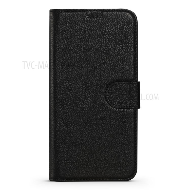 Litchi Texture Wallet Stand Leather Protective Shell for iPhone 12 Pro Max 6.7-inch - Black-3