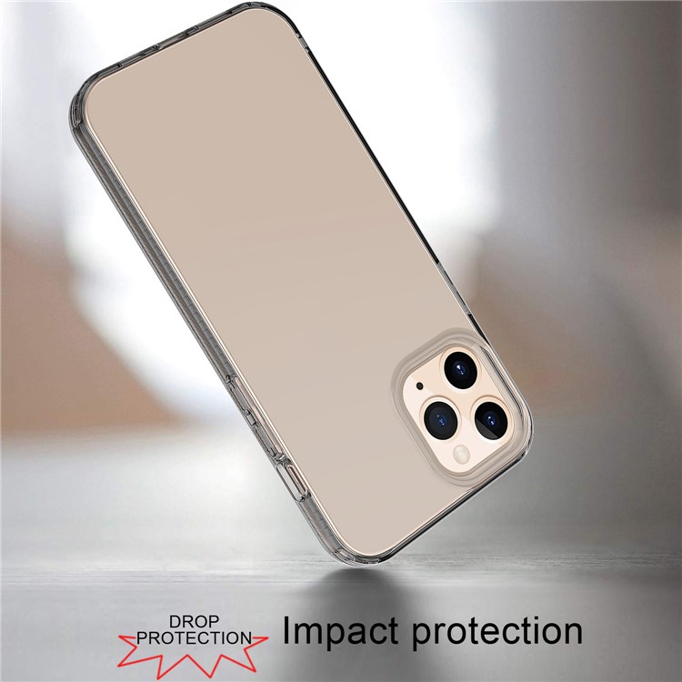 2.5mm Non-slip Frame Thicken Soft TPU Shell for iPhone 12 Pro Max 6.7 inch - Grey-3