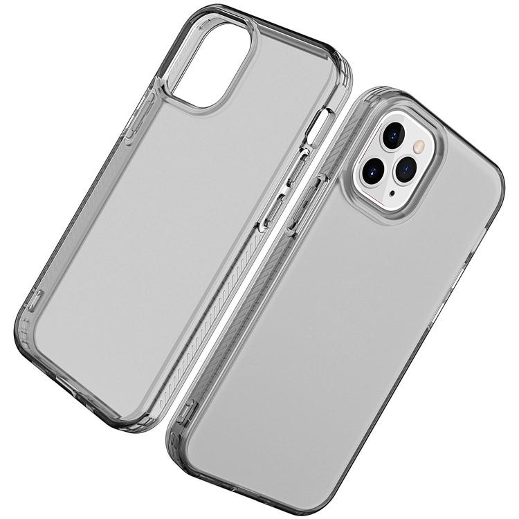 2.5mm Non-slip Thicken Soft TPU Cover for iPhone 12 5.4 inch - Grey-2