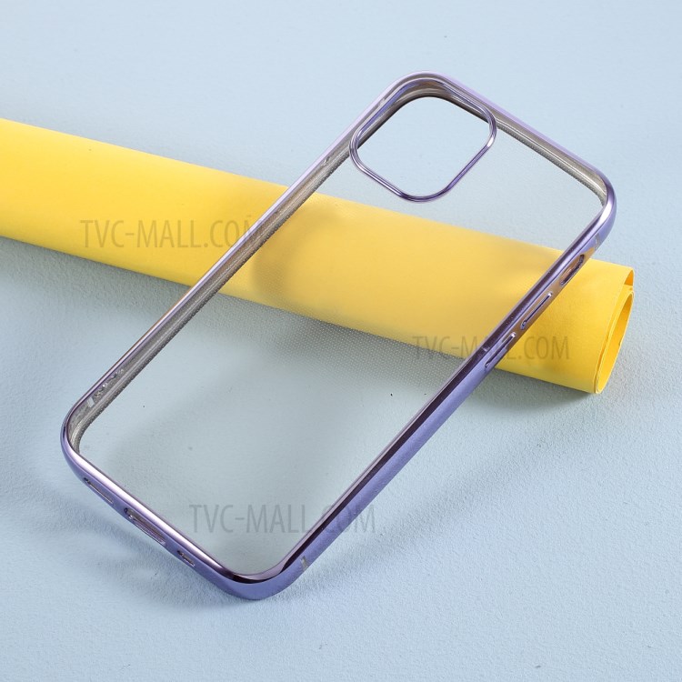 Electroplated TPU Protective Phone Case for iPhone 12 mini - Purple-2
