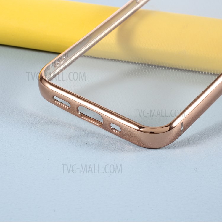 Electroplated TPU Protective Mobile Phone Shell for iPhone 12 Pro Max 6.7 inch - Gold-4