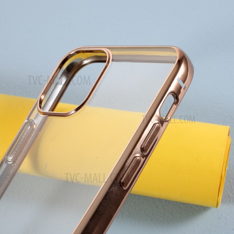 Electroplated TPU Protective Mobile Phone Shell for iPhone 12 Pro Max 6.7 inch - Gold-6