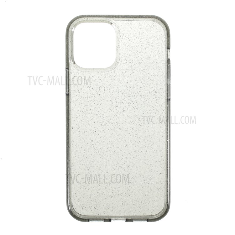 Acryl + Für Weiche TPU Glitzern Blitzpulver Telefonkasten Iphone 12 Pro / 12 Max 6,1 Zoll - Schwarz-1