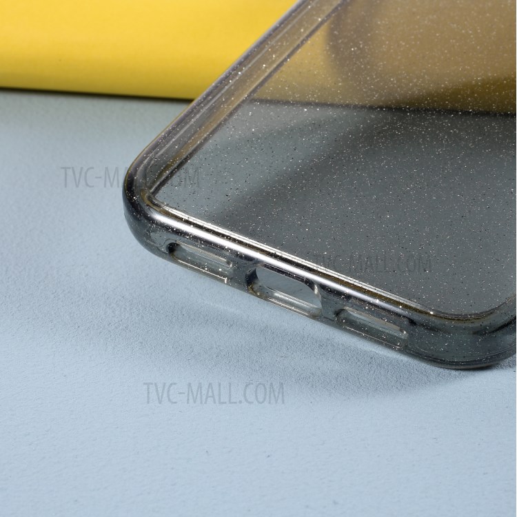 Acryl + Für Weiche TPU Glitzern Blitzpulver Telefonkasten Iphone 12 Pro / 12 Max 6,1 Zoll - Schwarz-4