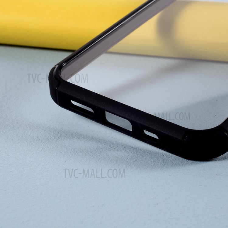 Acrylic+TPU Hybrid High Transmittance Phone Case for iPhone 12 Pro Max 6.7 inch - Black-4