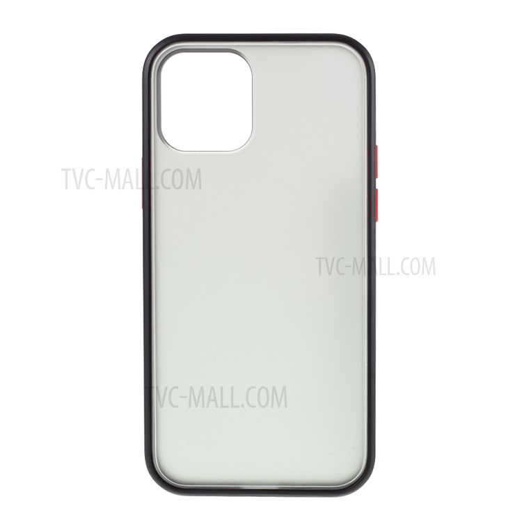 Matte Acrylic + TPU 2-in-1 Mobile Phone Cover for iPhone 12 5.4 inch - Black-1