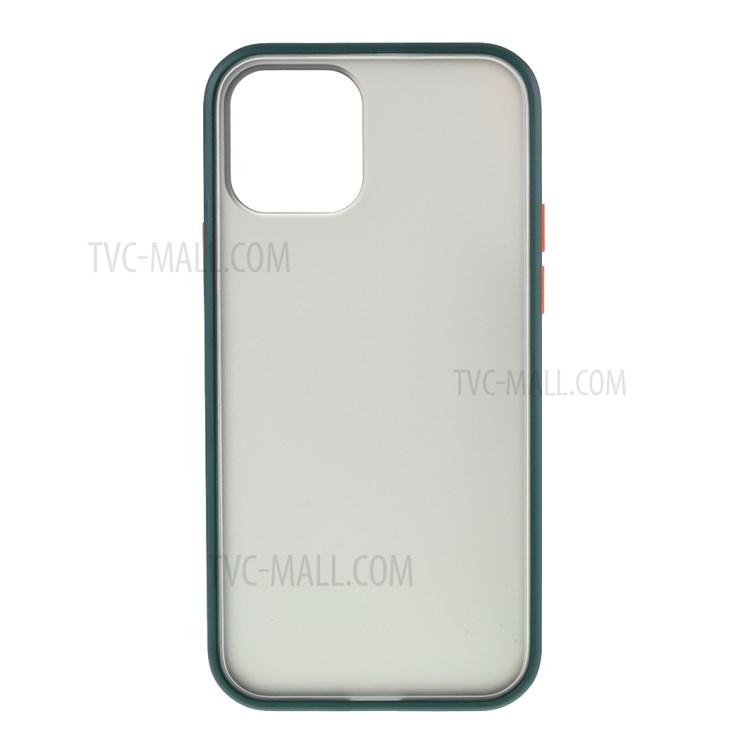 Matte Acrylic + TPU 2-in-1 Mobile Phone Cover for iPhone 12 mini - Green-1