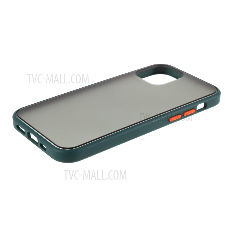 Matte Acrylic + TPU 2-in-1 Mobile Phone Cover for iPhone 12 mini - Green-4