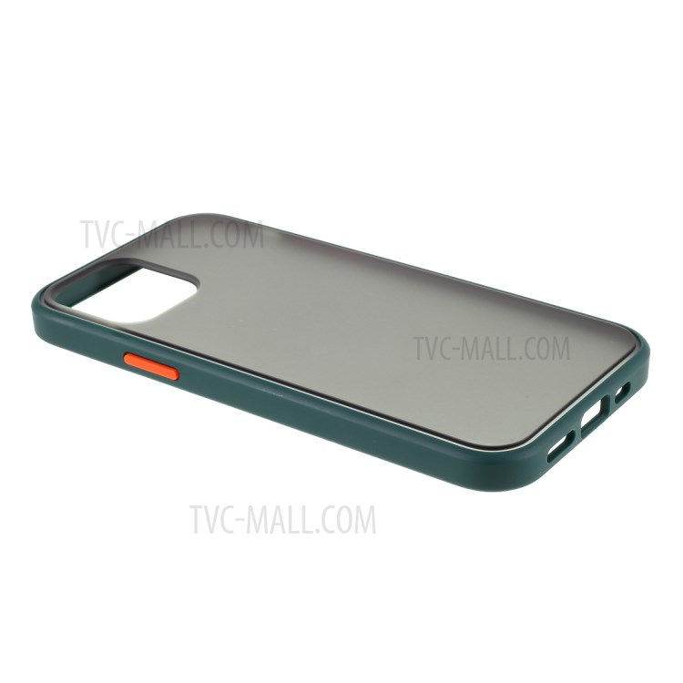 Matte Acrylic + TPU 2-in-1 Mobile Phone Cover for iPhone 12 mini - Green-5
