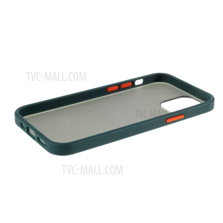 Matte Acrylic + TPU 2-in-1 Mobile Phone Cover for iPhone 12 mini - Green-6