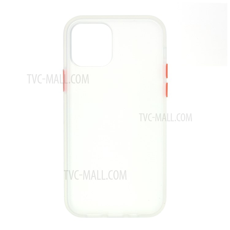 Matte Acrylic+TPU Combo Phone Case for iPhone 12 Pro Max 6.7 inch - White-1