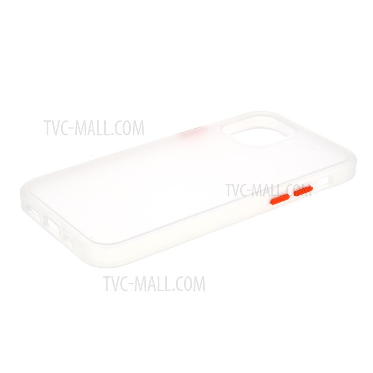 Matte Acrylic+TPU Combo Phone Case for iPhone 12 Pro Max 6.7 inch - White-3