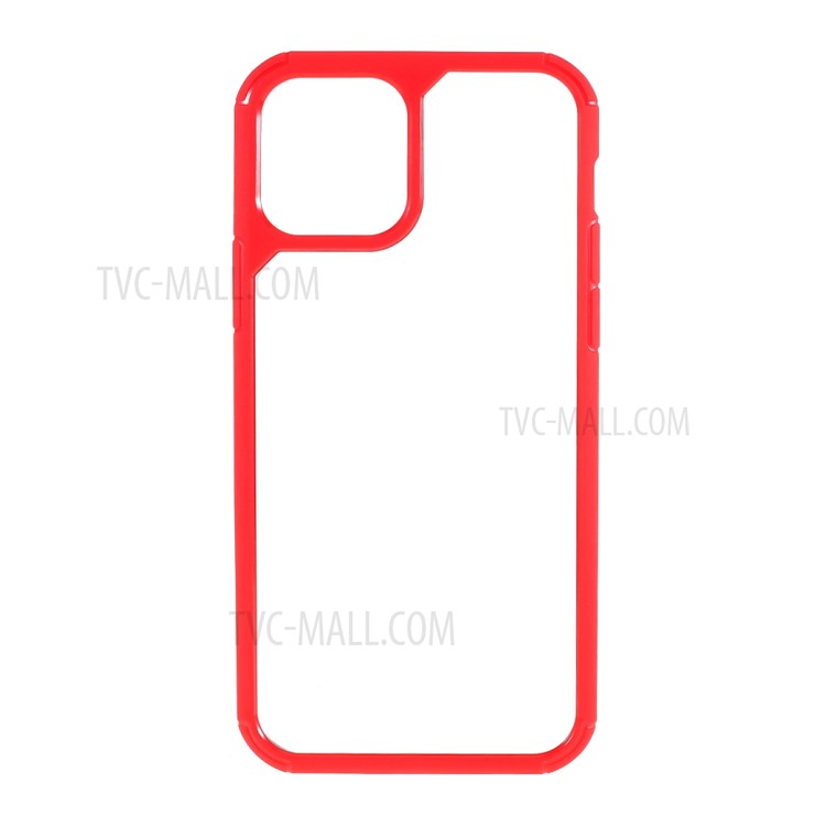 High Transmittance Acrylic+TPU Combo Mobile Shell for iPhone 12 mini - Red-1