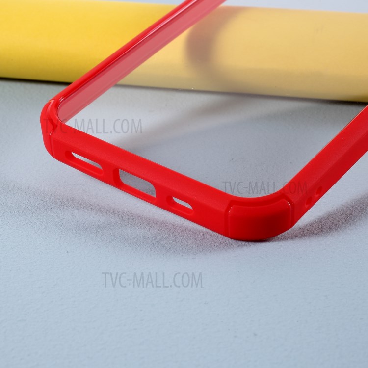 High Transmittance Acrylic+TPU Combo Mobile Shell for iPhone 12 mini - Red-4