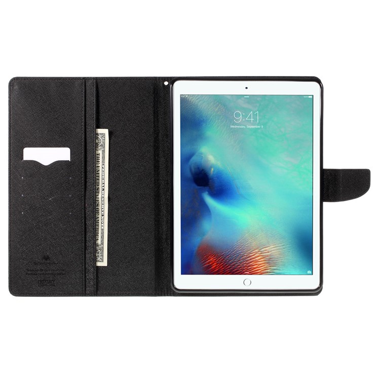 MERCURY GOOSPERY Wallet Leather Case for iPad Pro 9.7 inch - Black-7