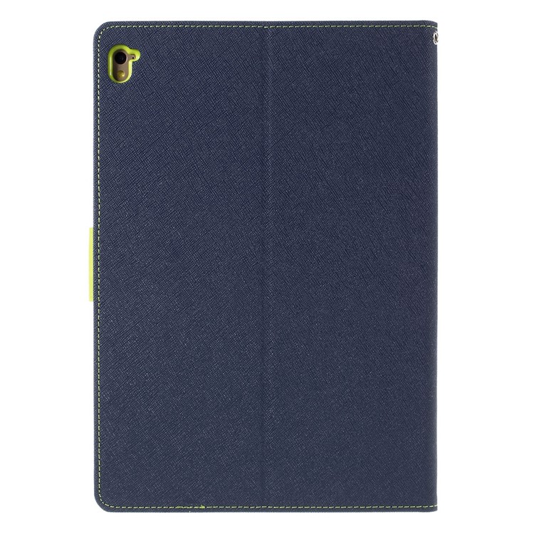 MERCURY GOOSPERY Wallet Leather Flip Case for iPad Pro 9.7 inch - Dark Blue-3