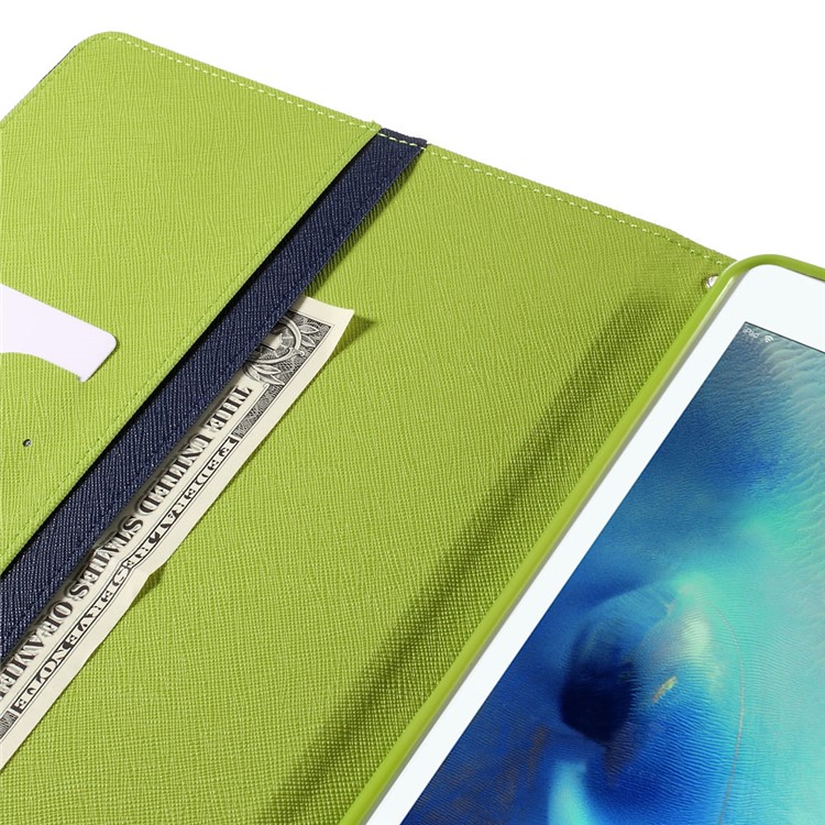 MERCURY GOOSPERY Wallet Leather Flip Case for iPad Pro 9.7 inch - Dark Blue-8