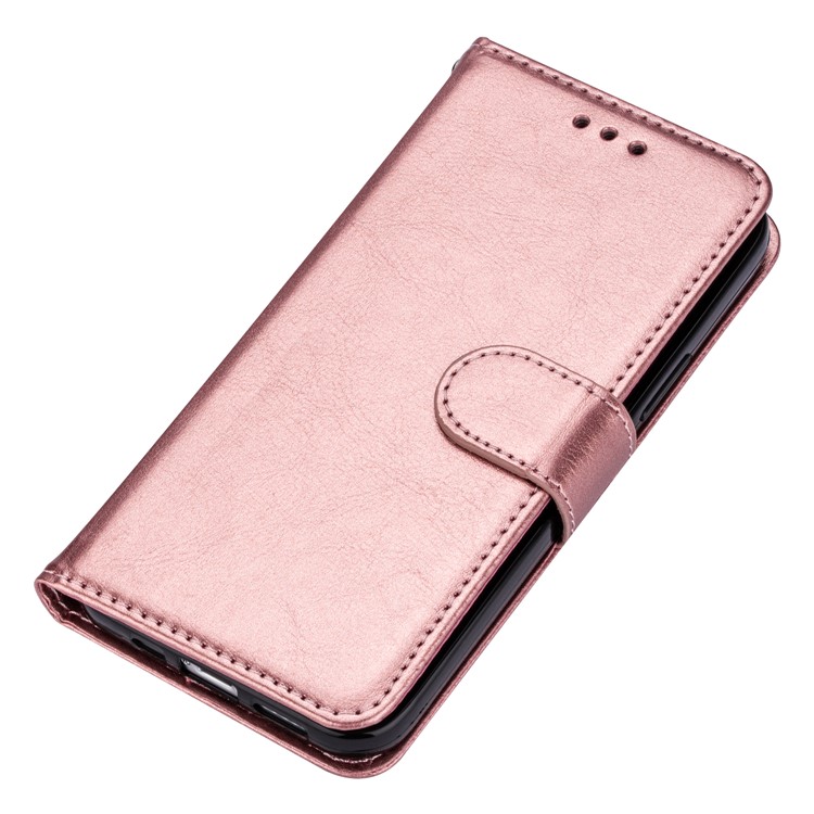 Crazy Horse Surface Leather Cover for iPhone 12 Pro/12 - Rose Gold-6