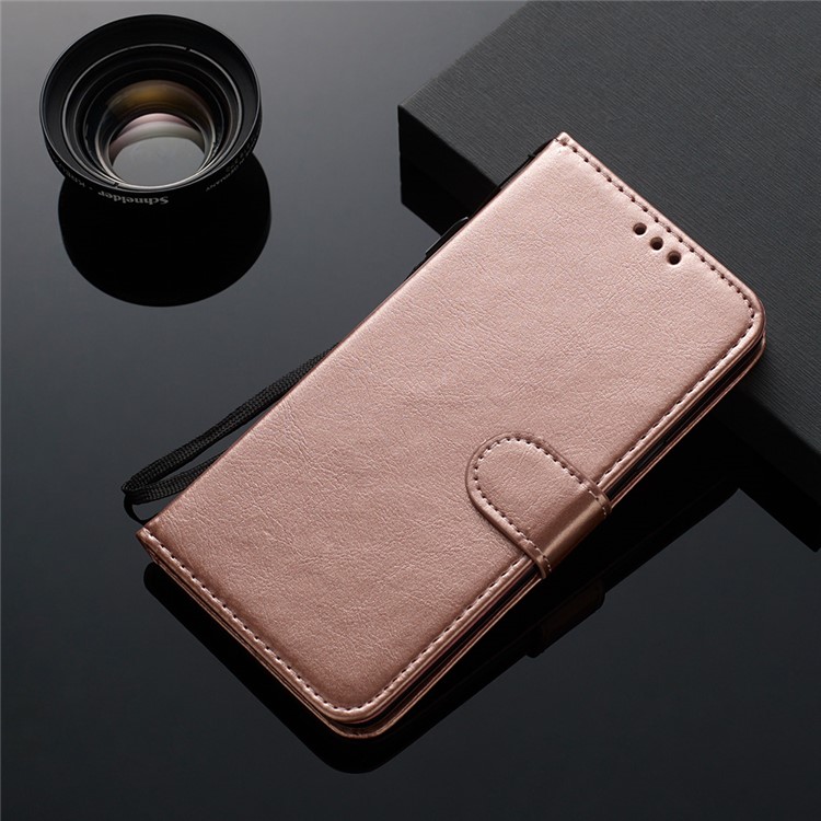 Crazy Horse Surface Leather Cover for iPhone 12 Pro/12 - Rose Gold-7