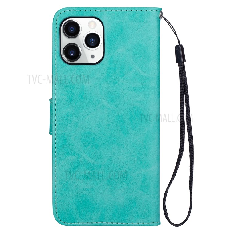 Crazy Horse Surface Leather Cover for iPhone 12 Pro/12 - Green-3